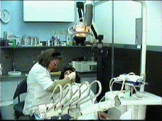 Dr. Hoda Barsoum Dr. Hoda Barsoum at work with a patient.